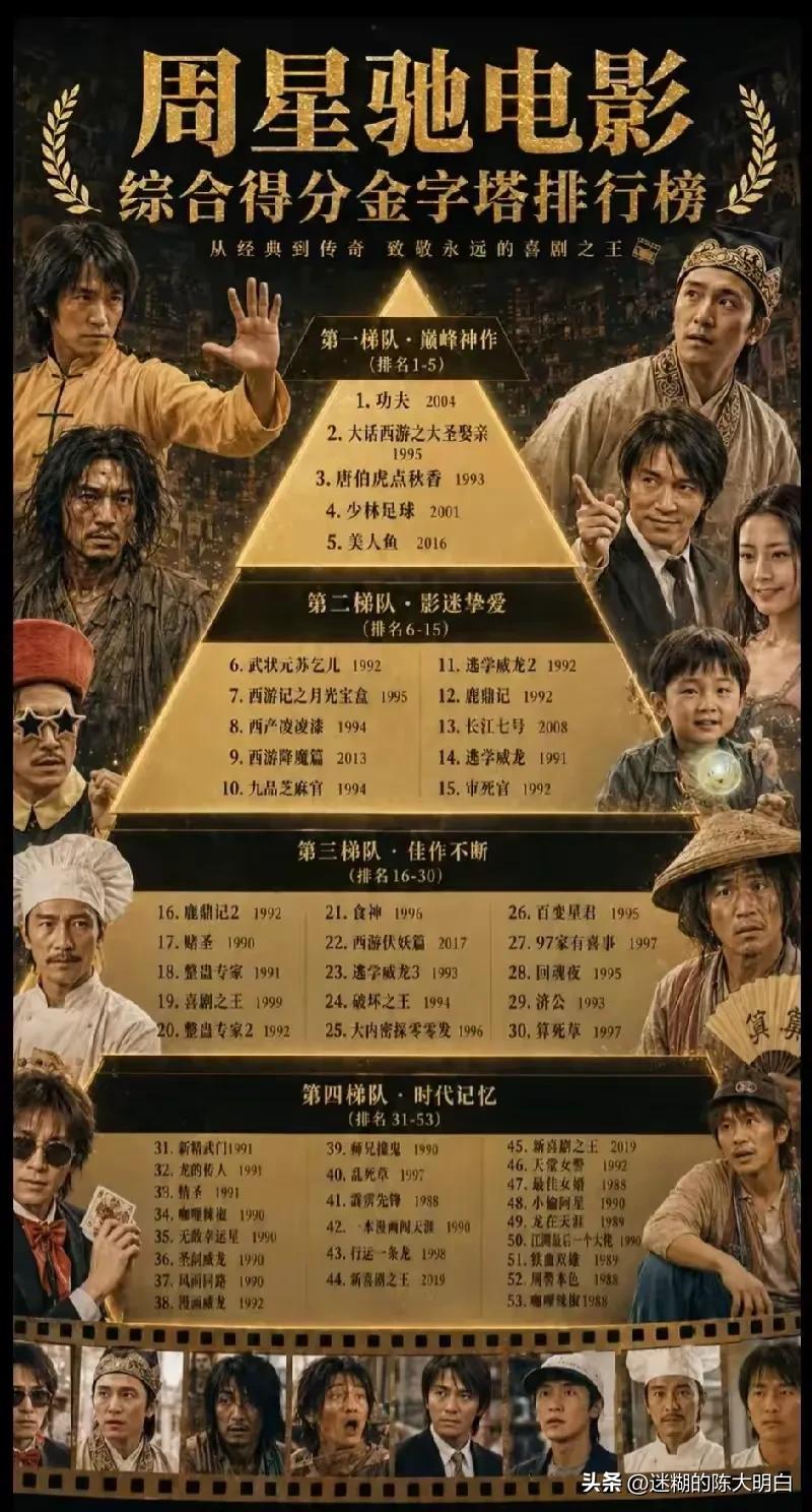 这份关于星爷电影作品的排名，你觉得合理吗？
