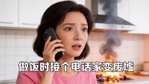 只是接了一通电话，温馨小家瞬间变成焦黑废墟，这不是电影桥段，而是江西一户人家的真