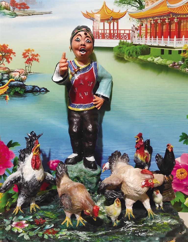 #泥塑# 是中国古老的民间艺术之一，走进非遗传承人岳中厚的家，映入眼帘的这些泥塑