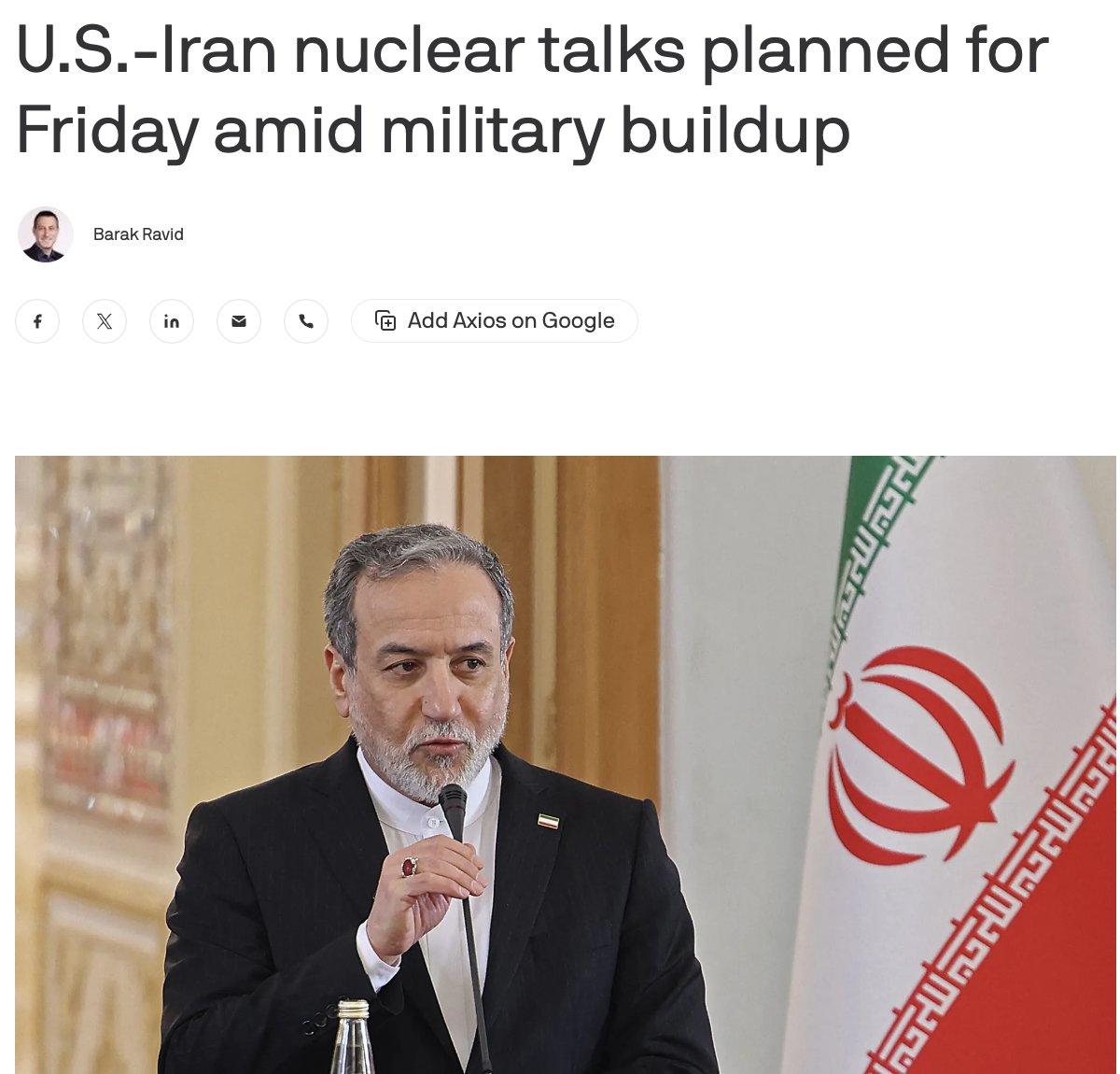 新闻快讯——据消息人士向美国媒体Axios透露，美国特使史蒂夫·维特科夫与伊朗代