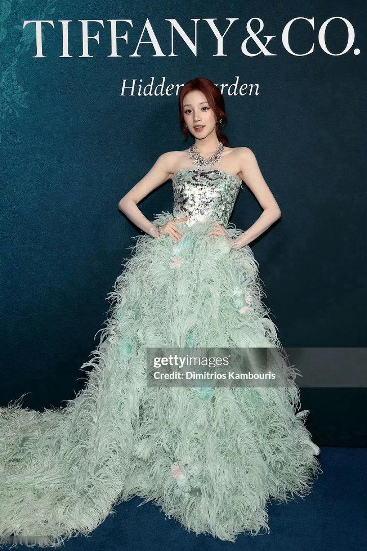 宋雨琦出席Tiffany&Co高级珠宝活动所戴的花卉钻石项链镶嵌了11颗总重超4