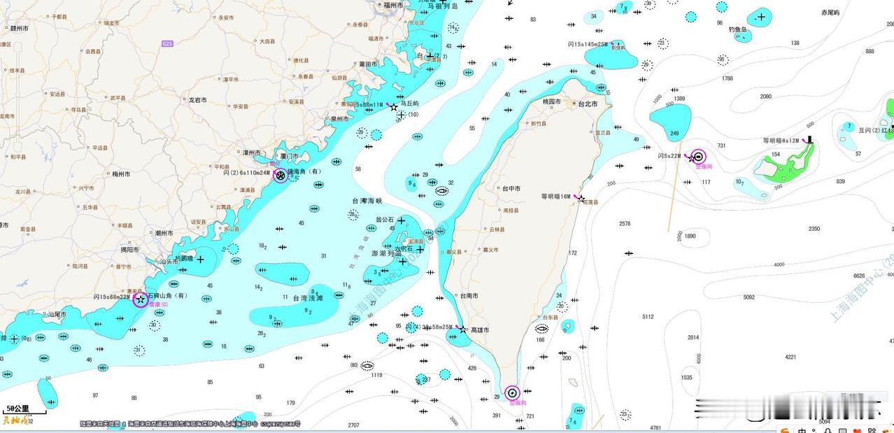 台湾的海图是什么样的？
