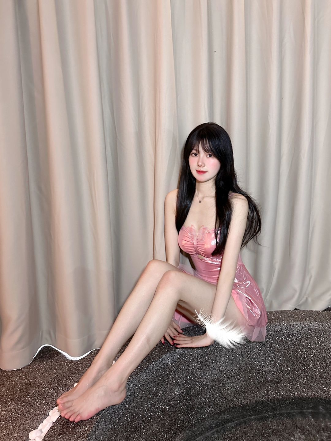 温泉泳衣大爆发|粉色泳衣👙