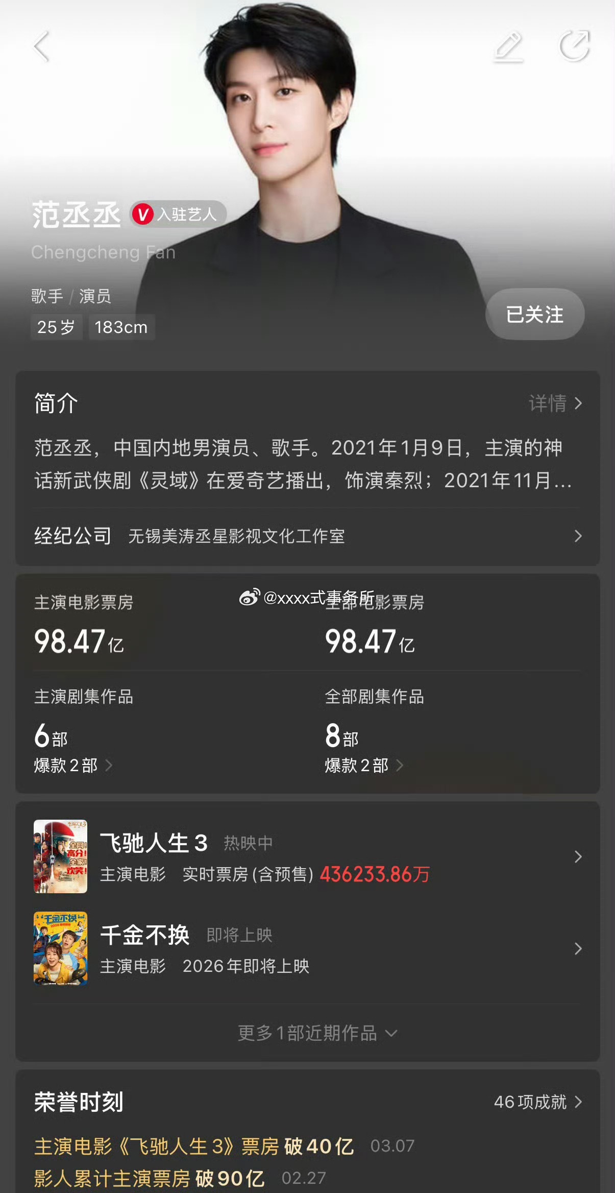 都在涛范丞丞一番，这个电影实绩怎么样 