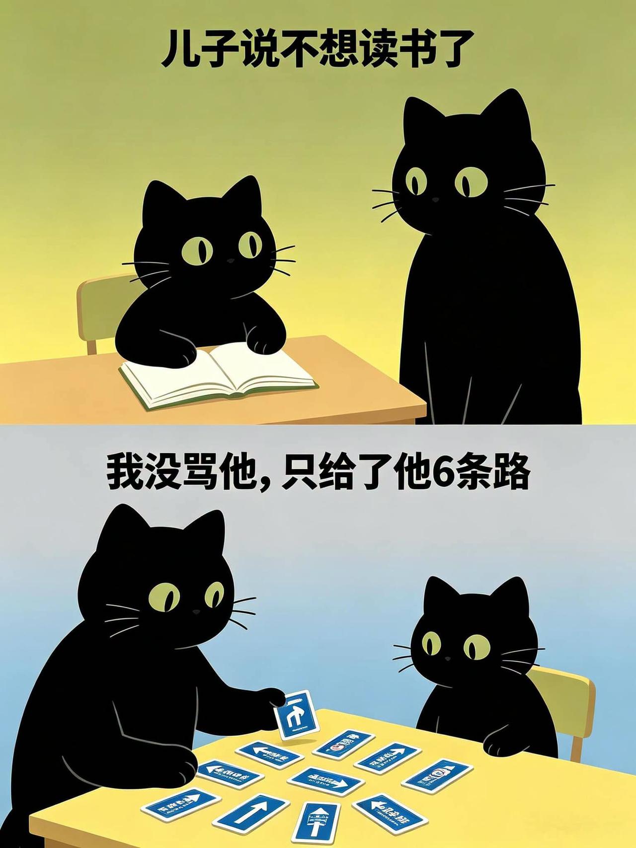 儿子说不想读书了，我只给了他6条路～