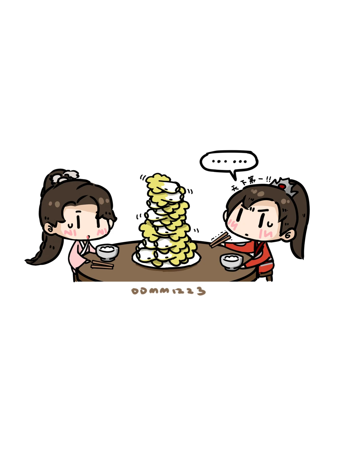 “舟爸说，多吃菜。。。”