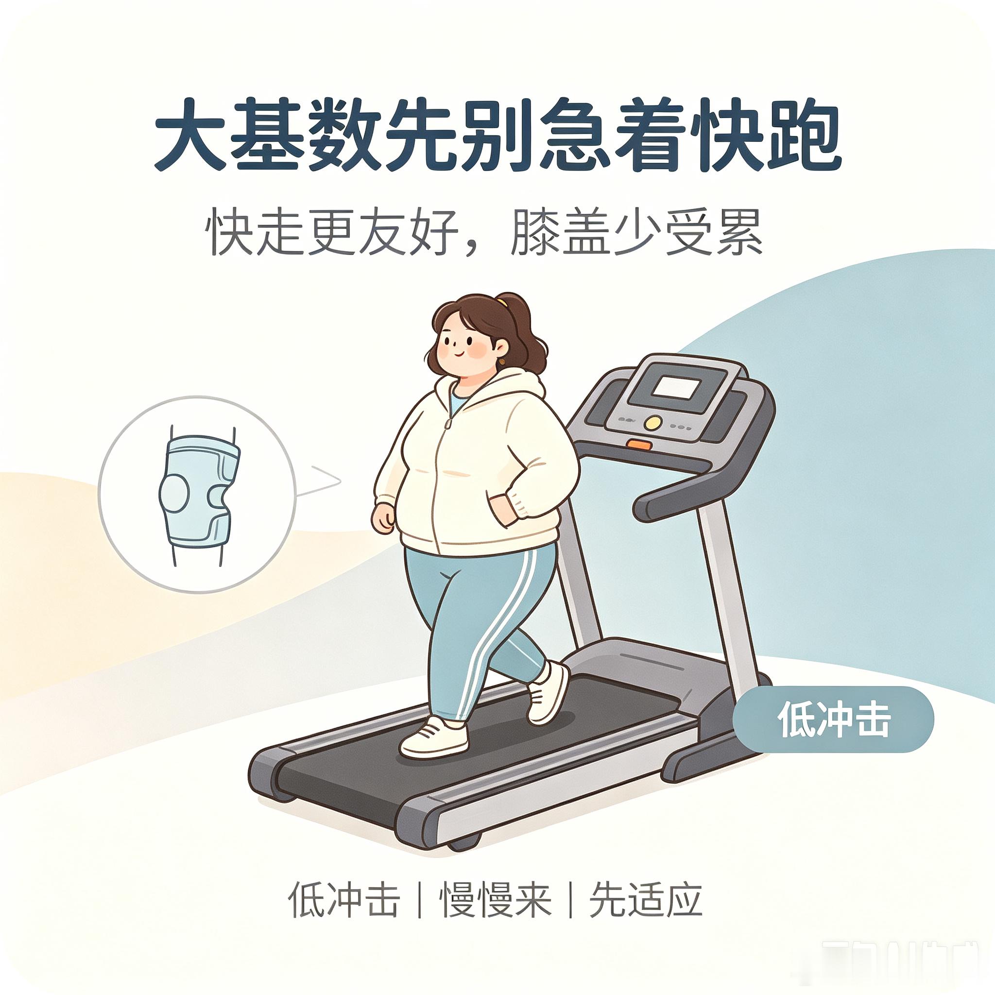 大基数姐妹减脂千万不要猛冲快跑！别跟风网上高强度跳跃操，膝盖受损真的很难恢复。不