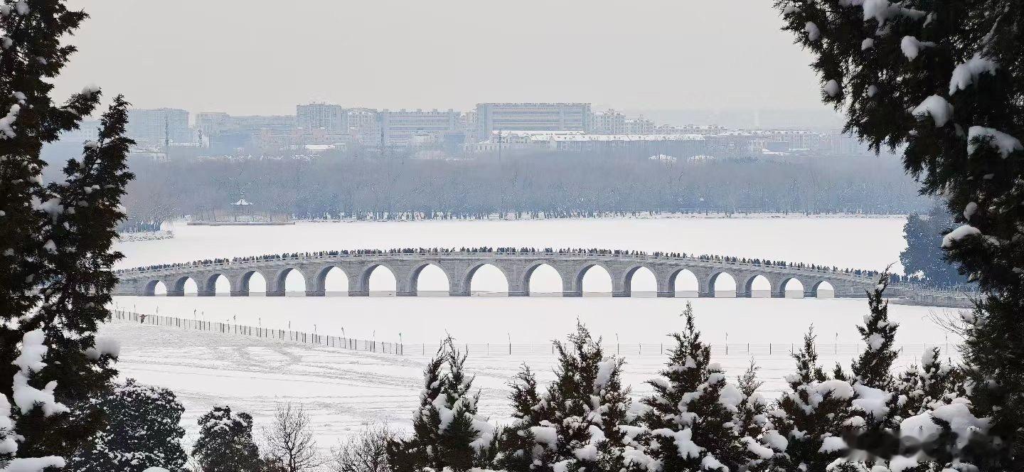 颐和园感觉有一亿人本来今天也打算去的，没走到地铁站就冻的耳朵疼又拐回来了，这是昨