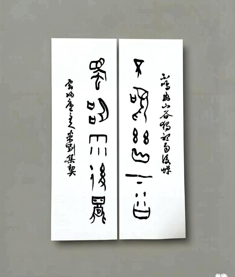 米刚甲骨文作品