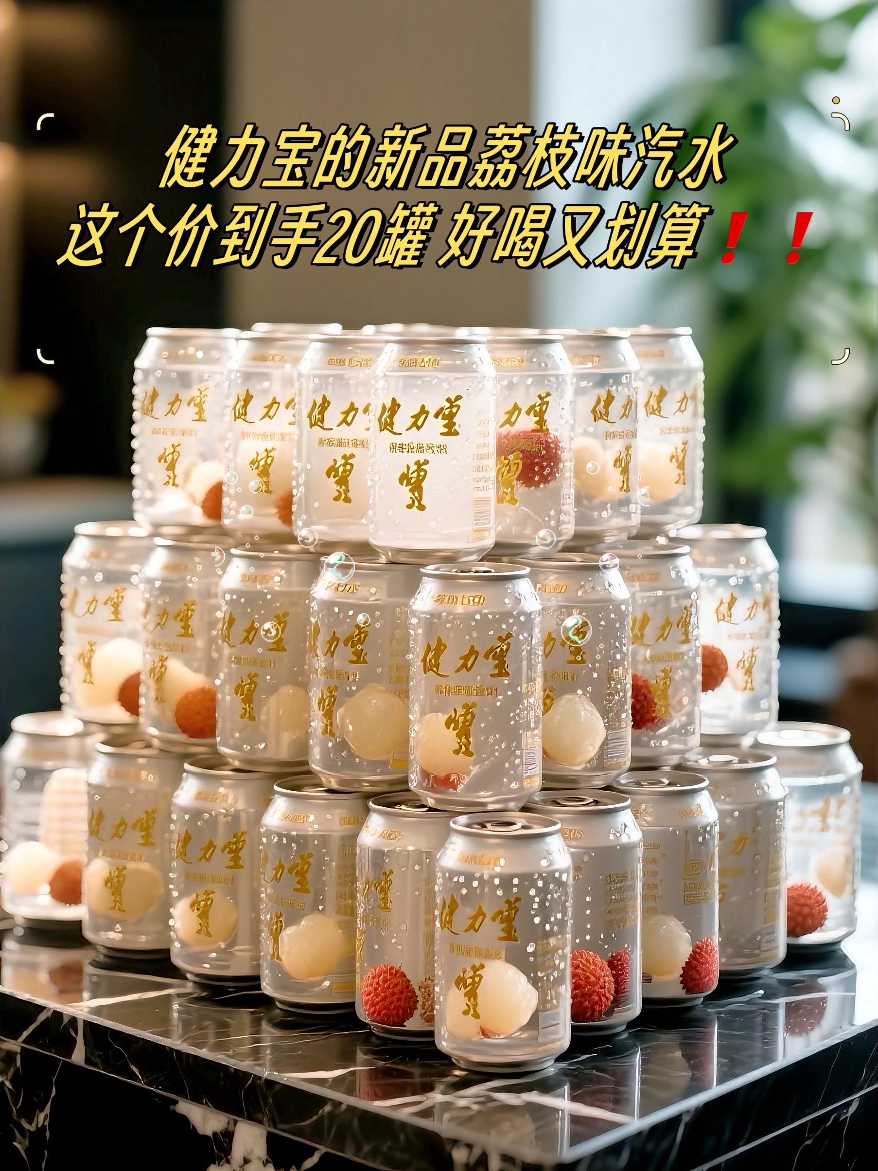从未喝过这么便宜的健力宝啊！！荔枝味健力宝真的一口惊艳！健力宝居然出新...