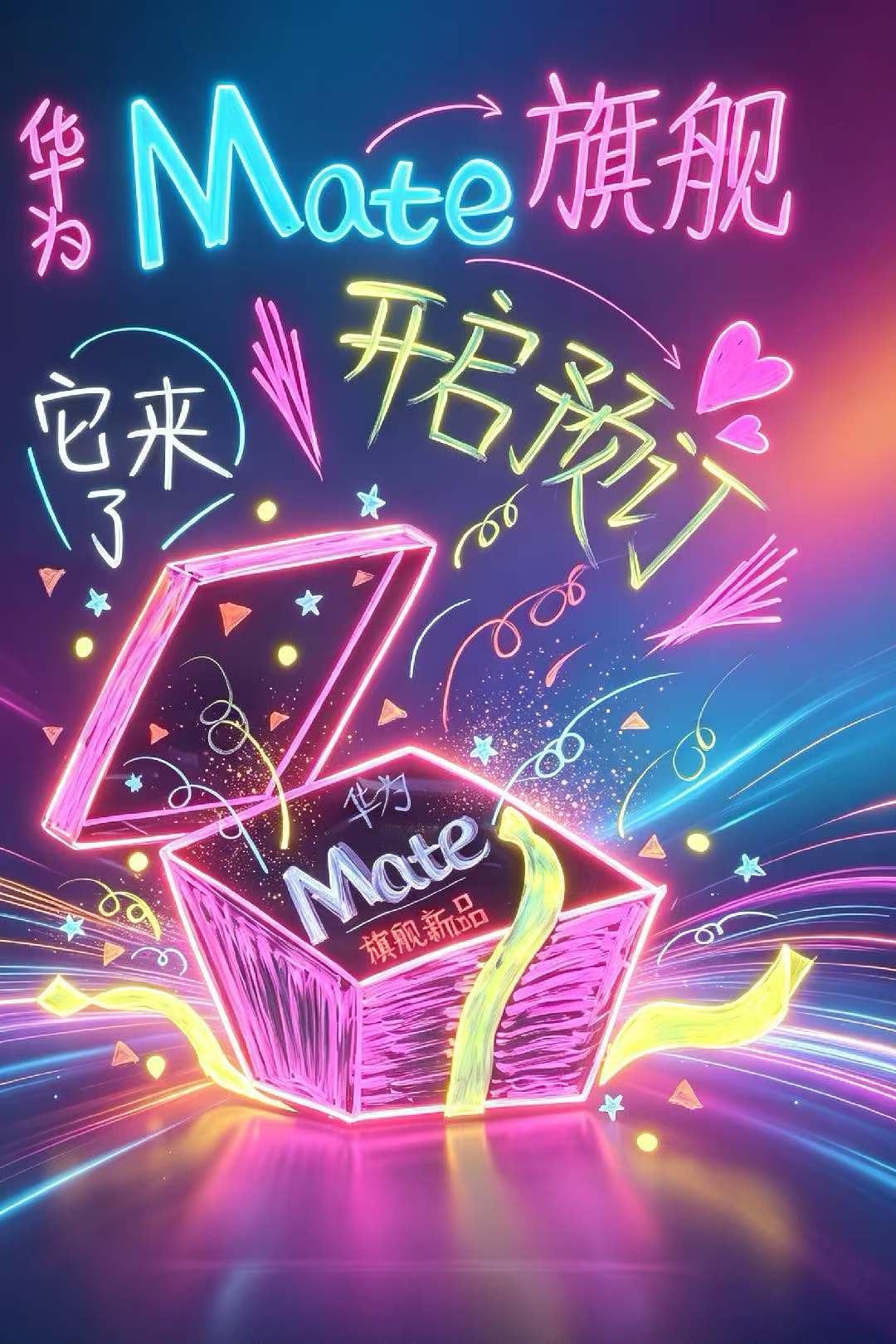 快来了快来了。门店销售说Mate开启盲定了。新一代Mate，感觉今年Mate90