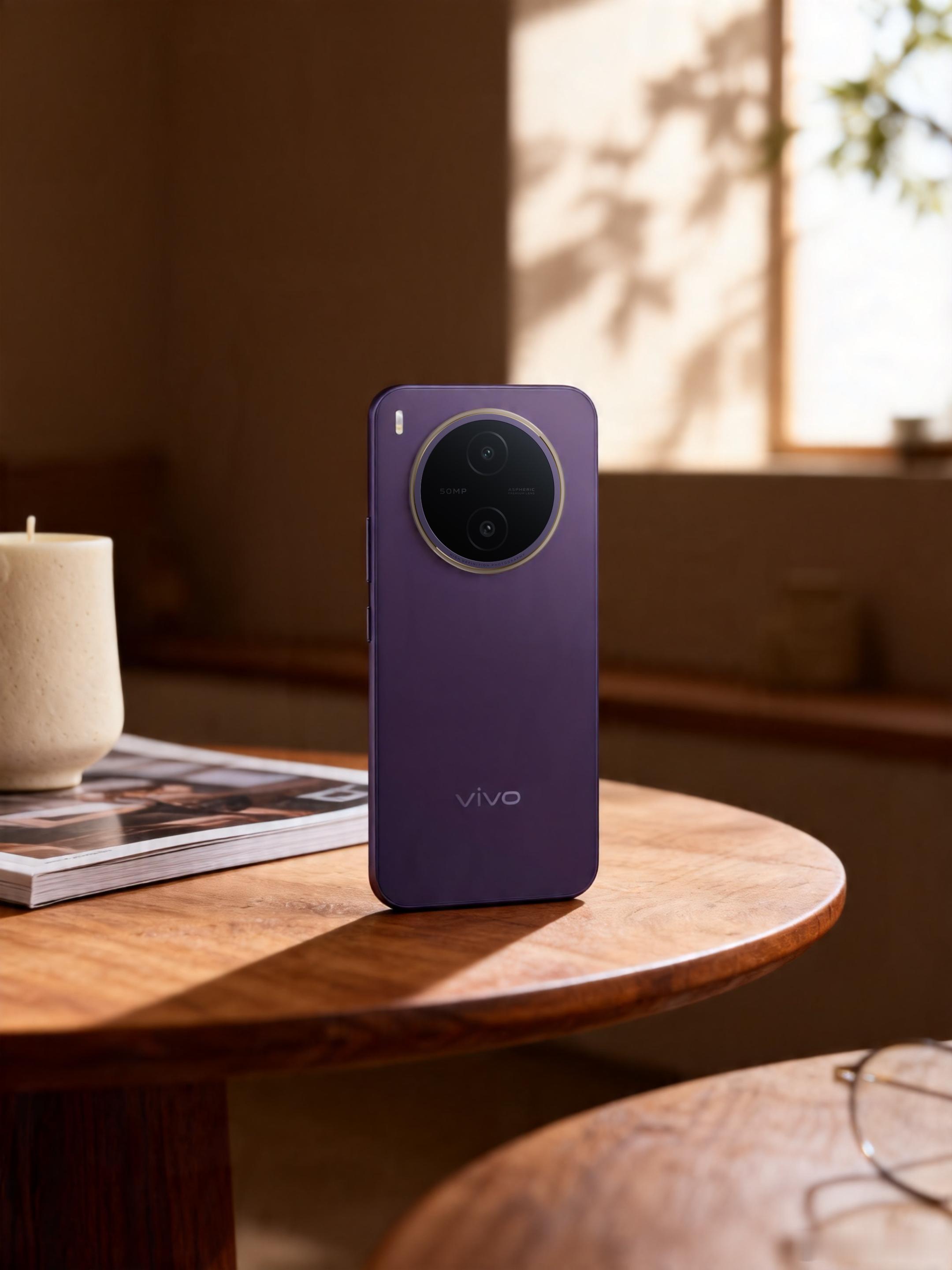 vivo Y600 Pro 这个紫色外观给人感觉温柔又高级，你们打几分？ 