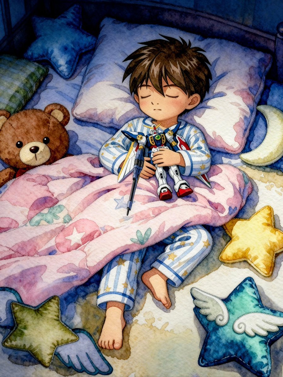 幼年希罗（via 白雪姫）高达 希罗在这个年纪的玩具，应该是利奥才对[doge]