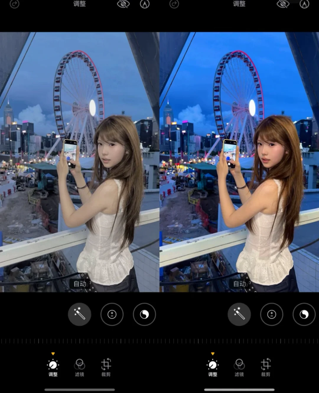 终于知道这种雾霾蓝调怎么调了 好好看啊！