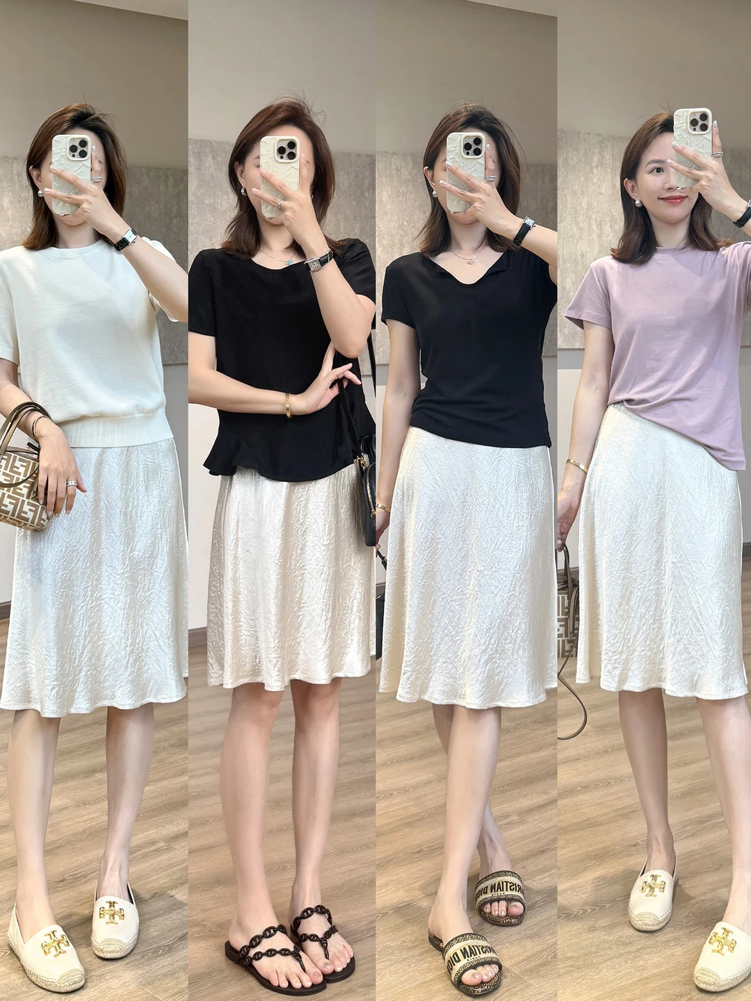 本命醋酸中裙来了，质感一眼高级🤍👗