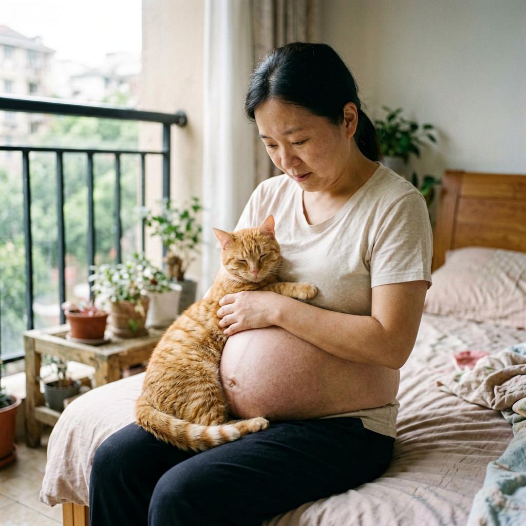 怀孕5个月的猫被婆婆偷偷送走，她直接拎包回了娘家

我远房表姐怀孕五个月，上周跟