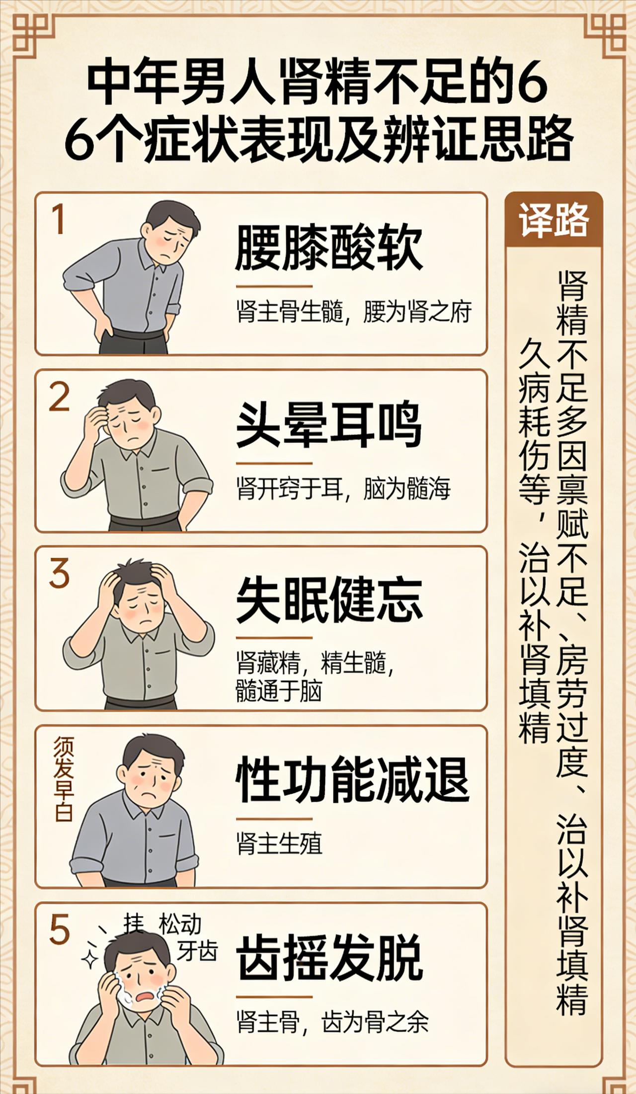 男性身体养护：6个常见的信号与中医辨证思路