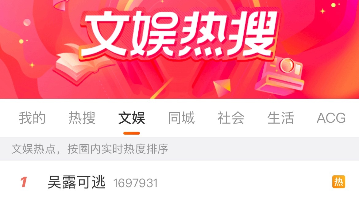 吴露可逃突然上热搜第一了[哆啦A梦害怕] ​​​