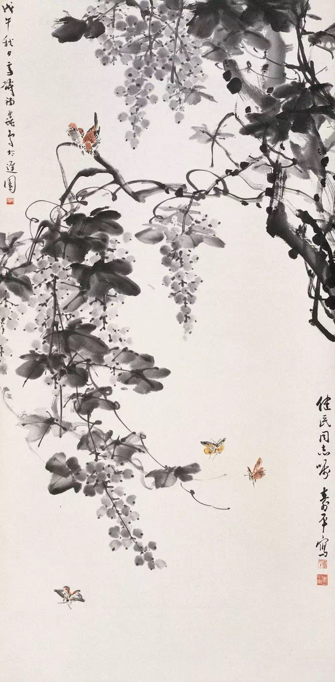 董寿平画水墨葡萄欣赏董寿平（1904－1997）当代著名写意画家、书法家。原名揆