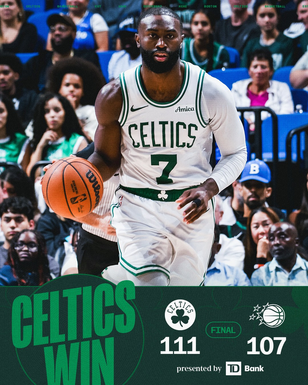 最后时刻沃尔什命中底角三分锁定胜局，布朗27分5篮板，安西25分3助攻，小白 2