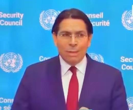 太尴尬啦。以色列驻联合国代表称，以色列没有与任何国家交战，它是和平的源泉，因此以