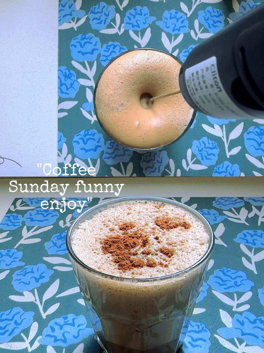 coffee、apple，in the Sunday ～

Sugar-free