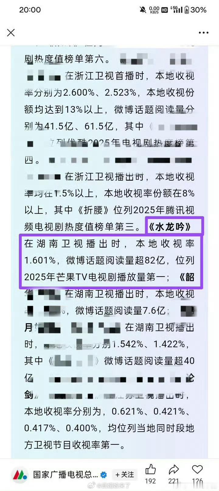 根据国家广播电视总局《中国视听大数据（CVB）2025年国产电视剧收视报告》，由