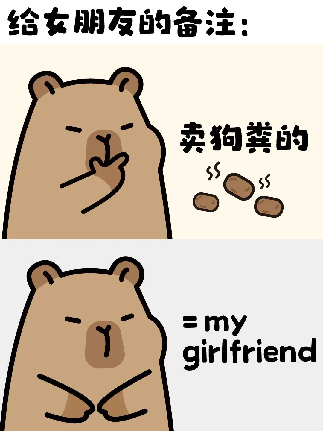 给朋友的搞笑备注-卡皮巴拉✨