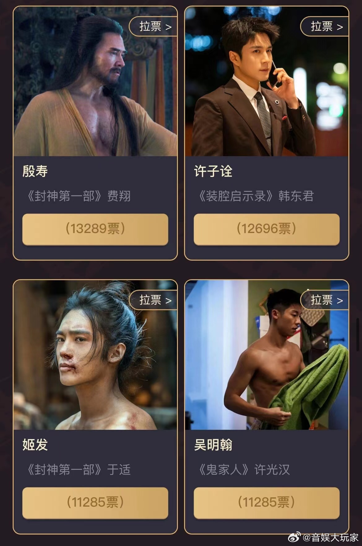 #许光汉[超话]##豆瓣评选最具性张力男性角色##豆瓣评选最具性张力的男性角色#