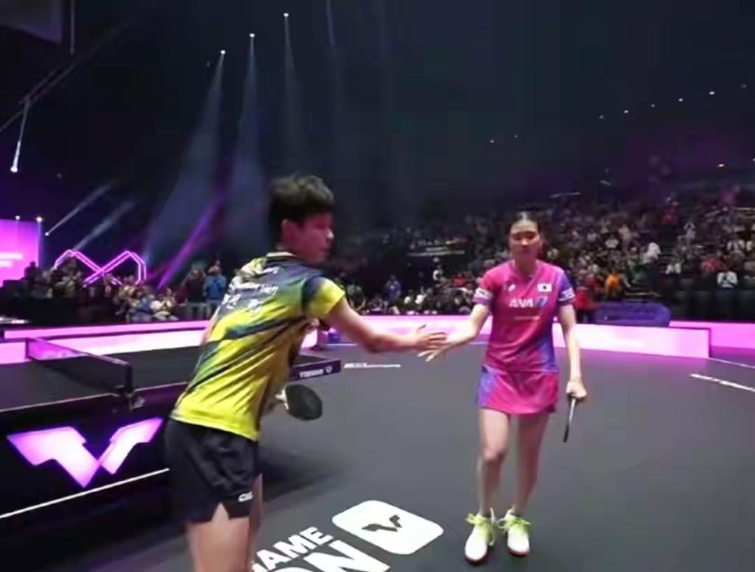 太好了，
桥本帆乃香出局了，
被韩国的朱芊曦4：3淘汰了，
国乒女单夺冠路上一个