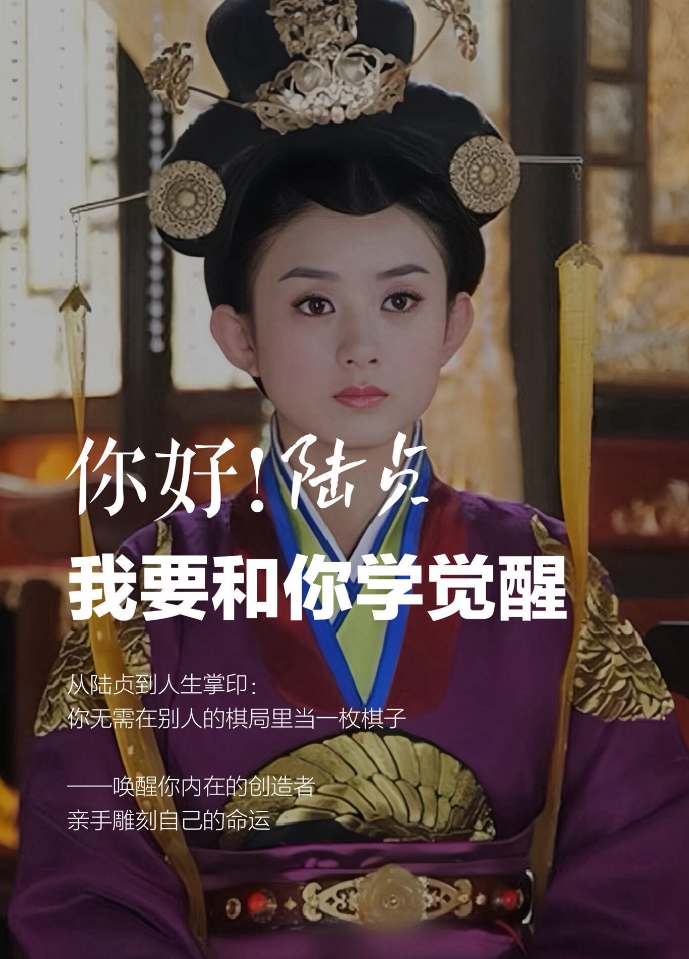 你在陆贞身上看到的坚韧，是你灵魂本就有的光芒！   赵丽颖·陆贞 ​​​