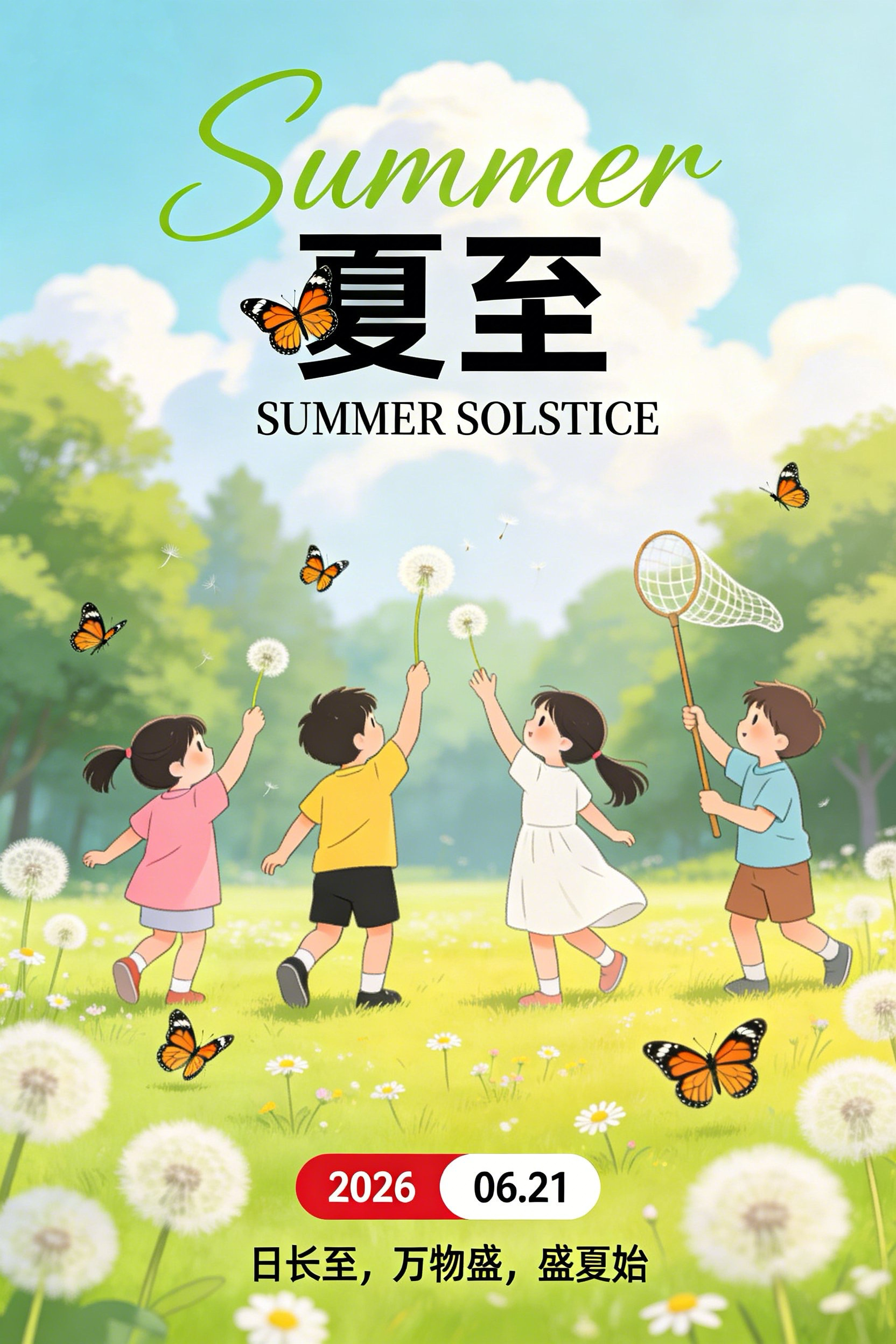 2026夏至节气祝福图片壁纸拿图吱一声噢～ 夏至夏至节气