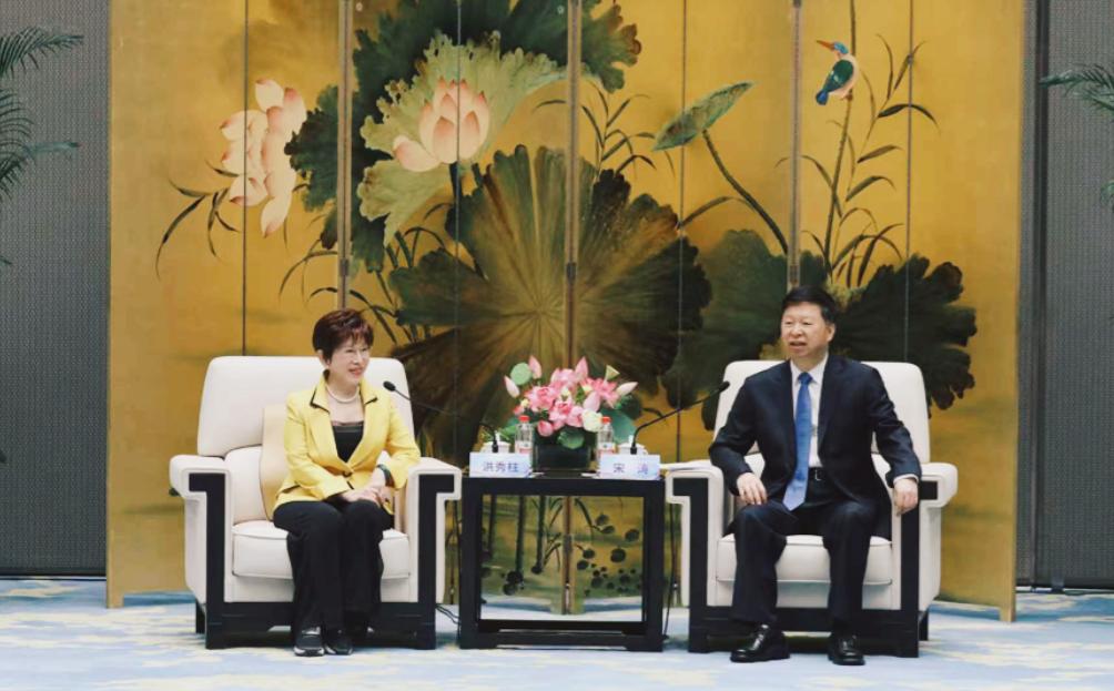 果然还得是洪秀柱，敞亮！


7月17日，国台办主任宋涛与台湾国民党前主席洪秀柱