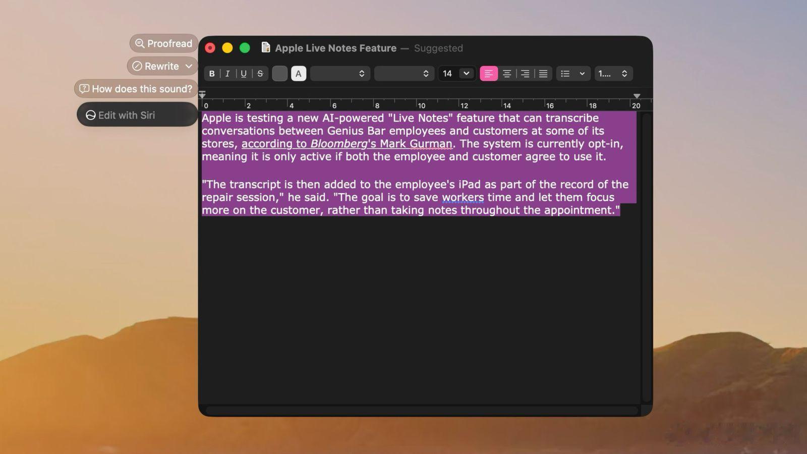 Apple正在macOS Golden Gate 27测试版中为Siri AI开