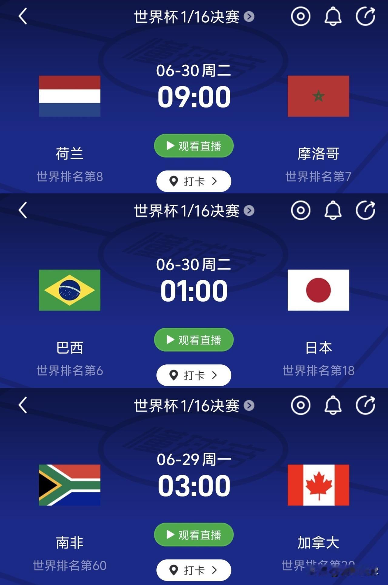 一边神仙打架，一边菜鸡互啄！本届世界杯1/16决赛呈现两极分化的割裂格局。
世界