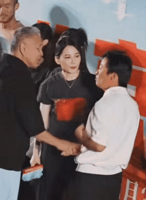 傻根王宝强求拥抱，被影协主席陈道明直接拒绝，这样被打脸，亏得傻根还一脸笑容，真是