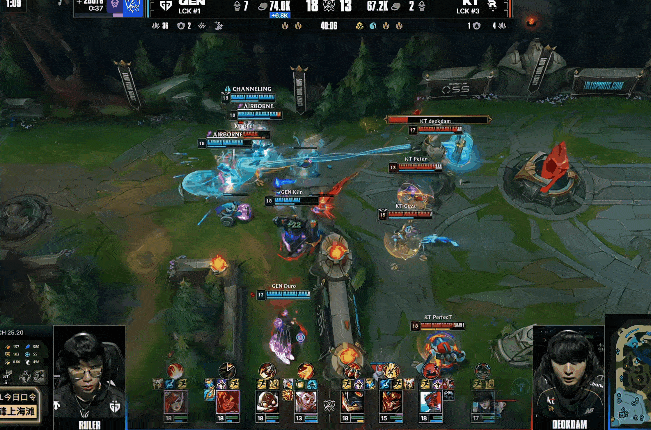 Bdd果断开团逼出Chovy金身，deokdam伤害爆表拿下双杀