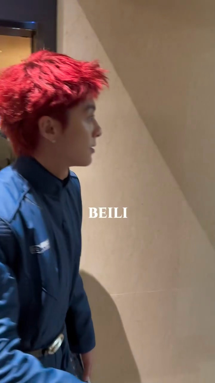 红发我彪哥🫡王鹤棣红发宇航服路演上班