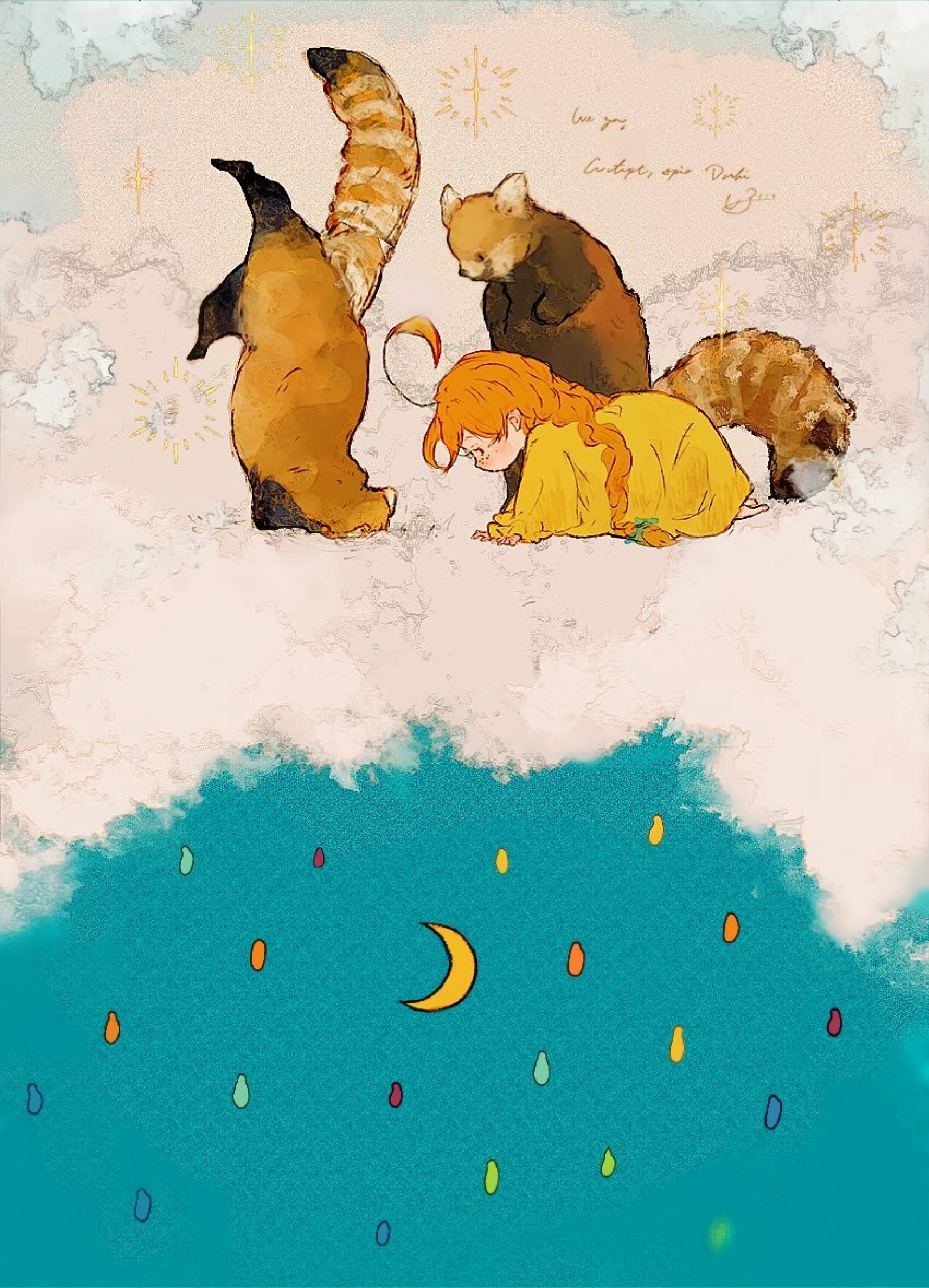 夏日企画壁纸头像复古风插画系列分享【x：popomameponpon】 