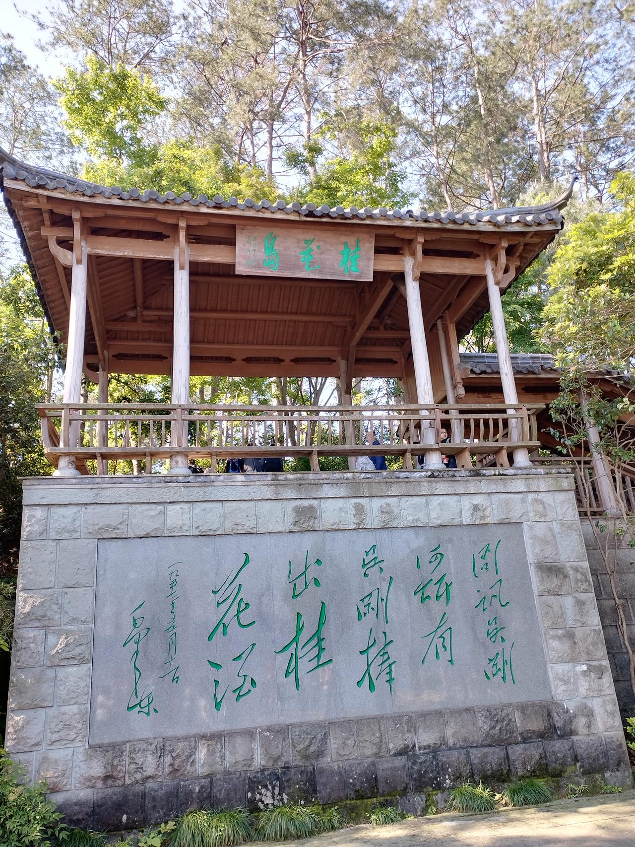 今天继续游览了千岛湖的桂花岛、天池岛和黄山尖岛。
千岛本是山水画，我是山水画中人