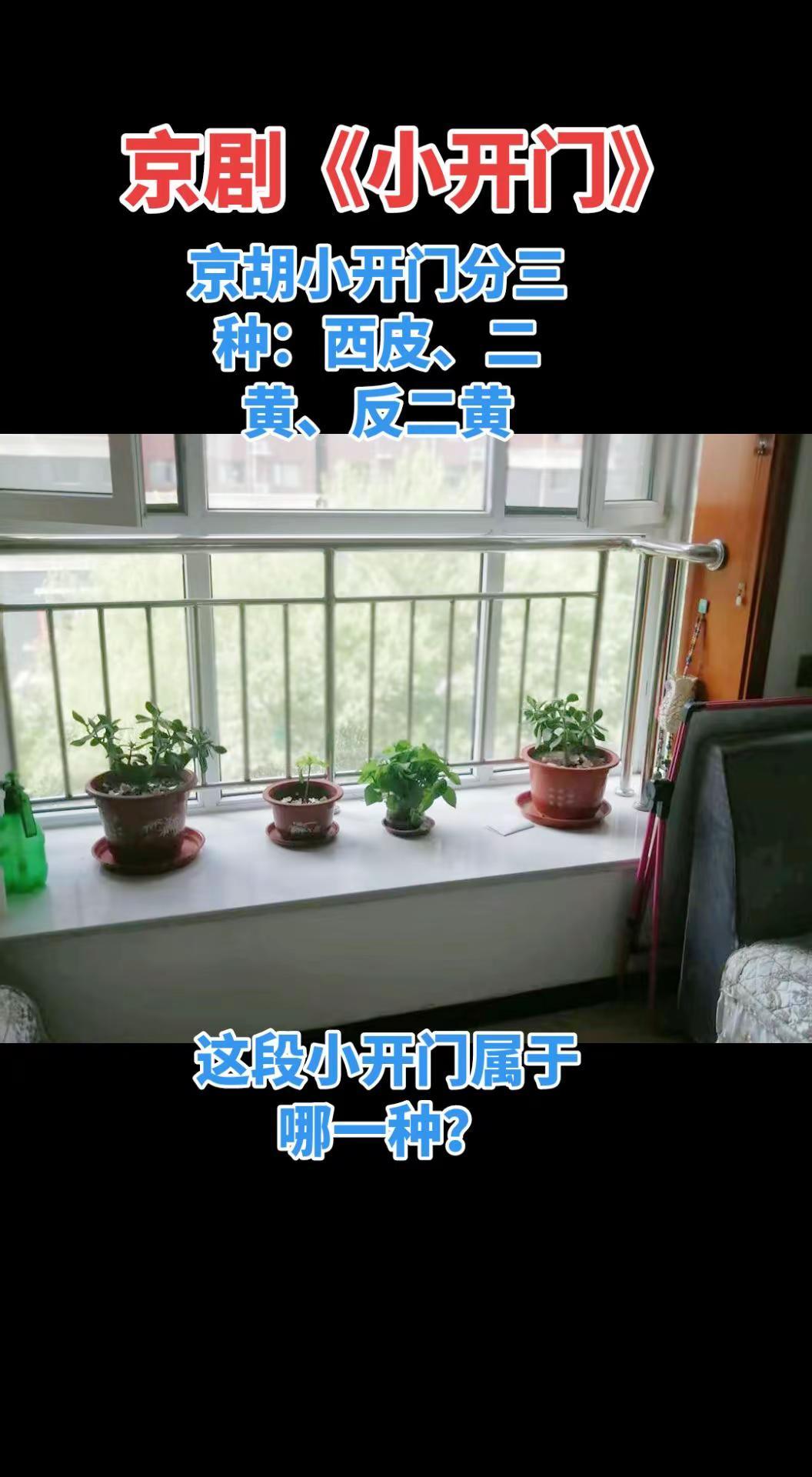 京剧《小开门》，京胡版的分为三种：西皮、二黄和反二黄！听听这段《小开门》属于哪一