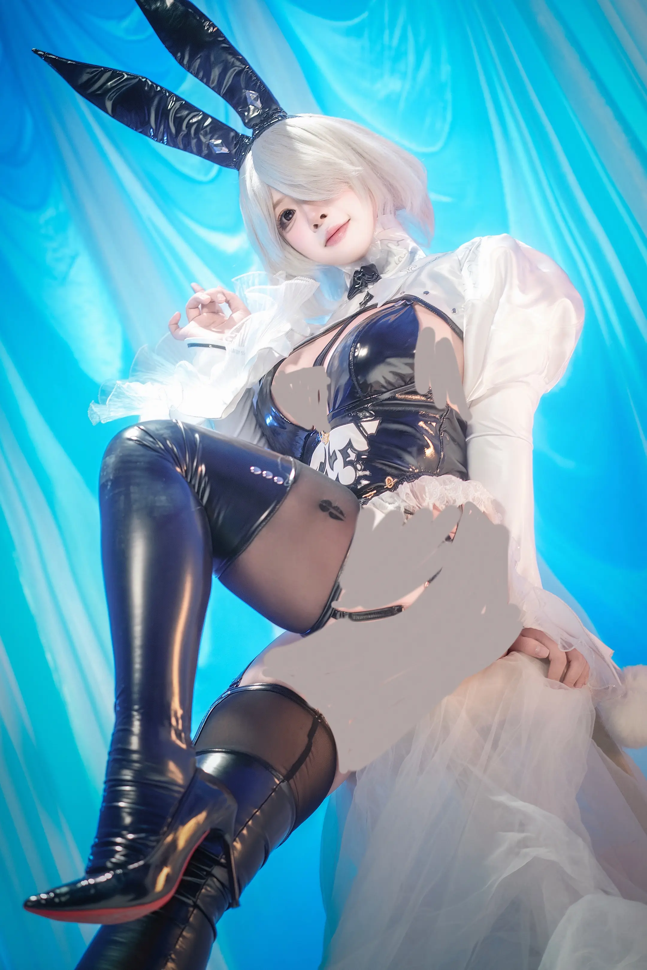 尼尔机械纪元cos cosplay 2b小姐姐 2B兔女郎