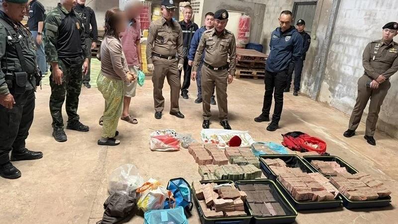 泰国军警在东北部边境四色菊府一处仓库中，起获总值约1435万泰铢(约186万令吉