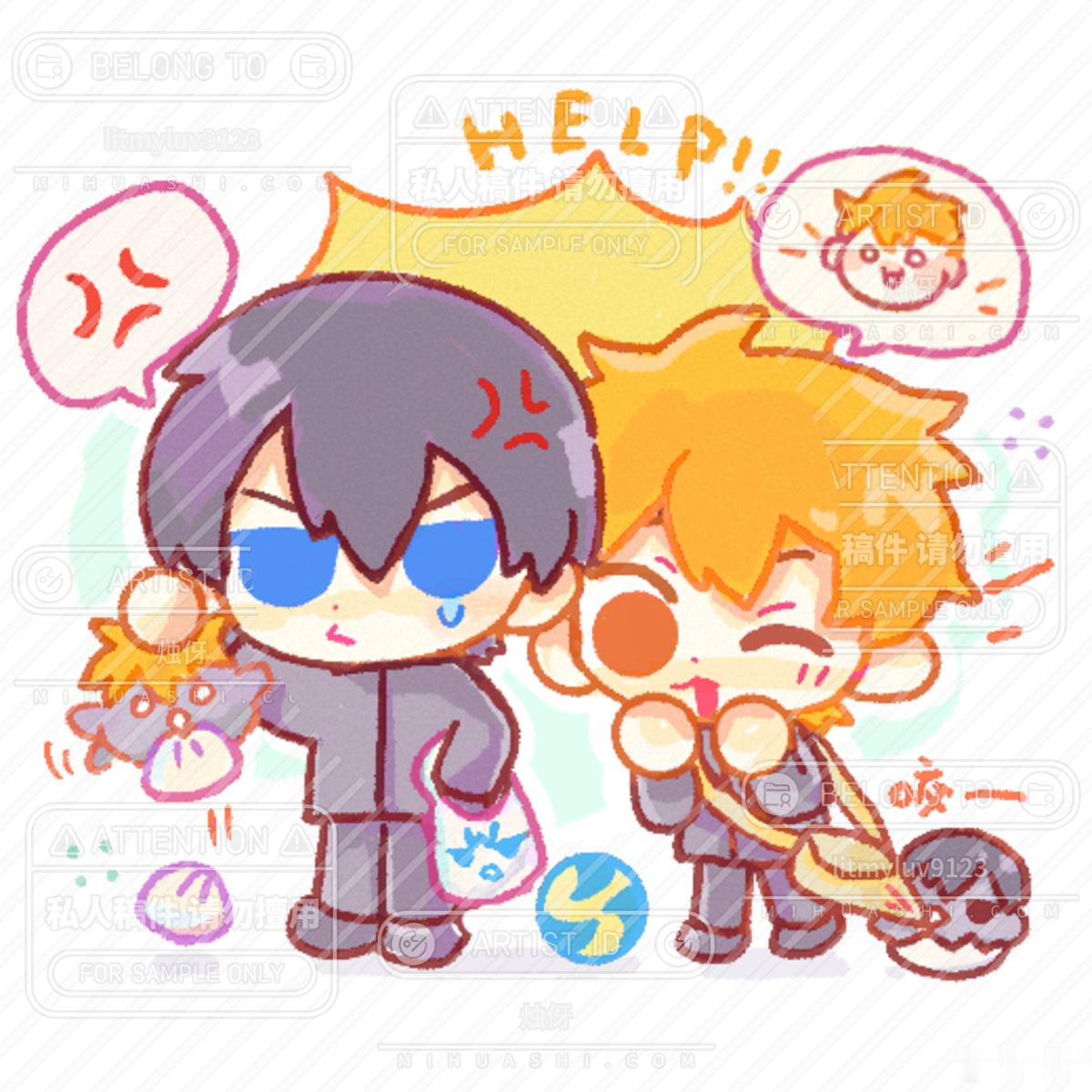 好久没有画影日了很开心(⑉• •⑉)♡ 