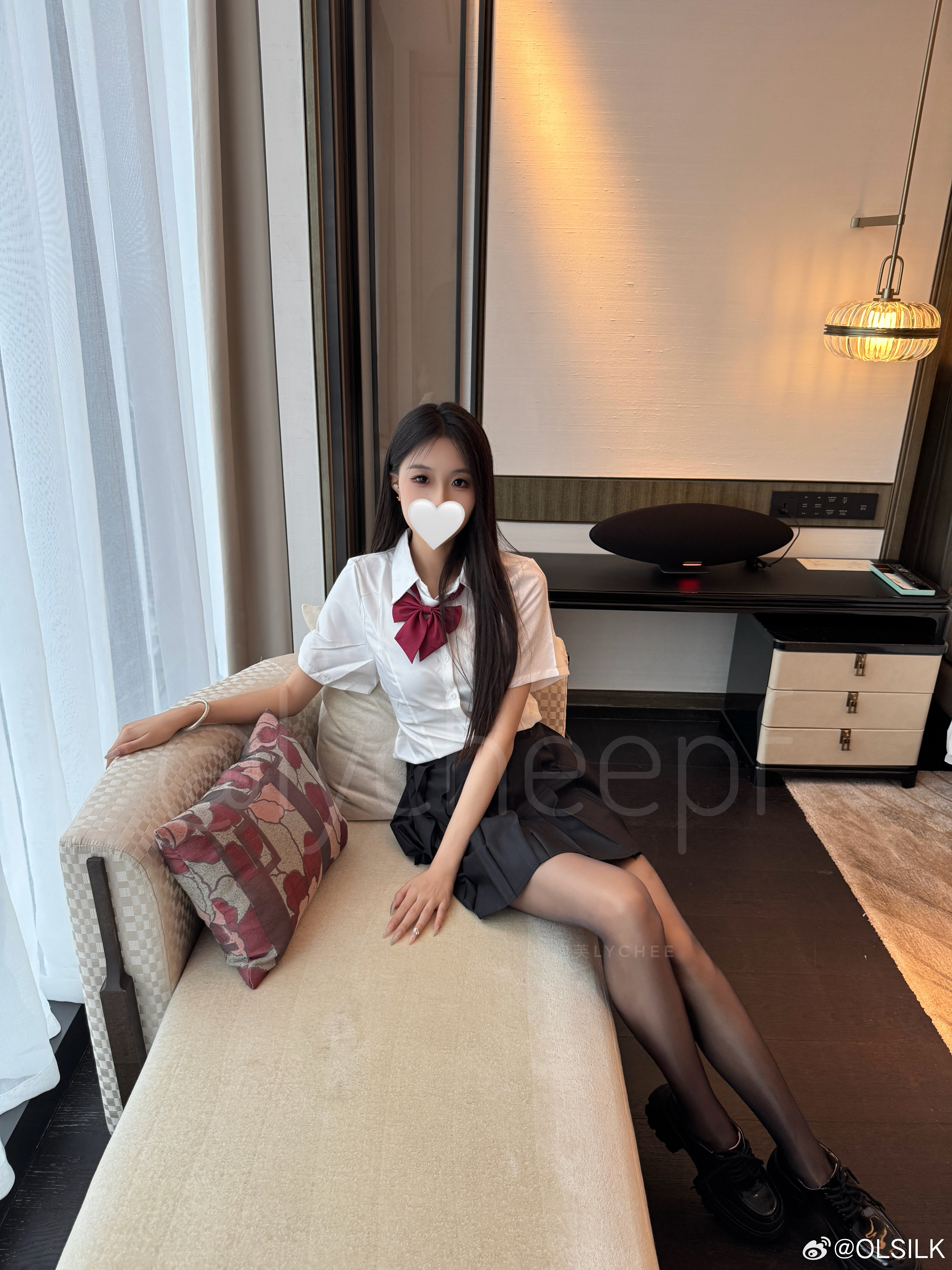 今日份甜美泡芙lychee今天穿什么ootdolsilk