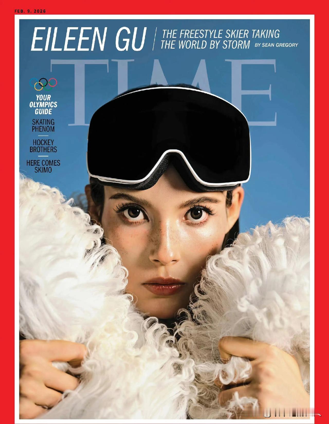 哇！
中国🇨🇳的谷爱凌登上了“时代周刊”新一期封面。你们看了以后是不是一下子