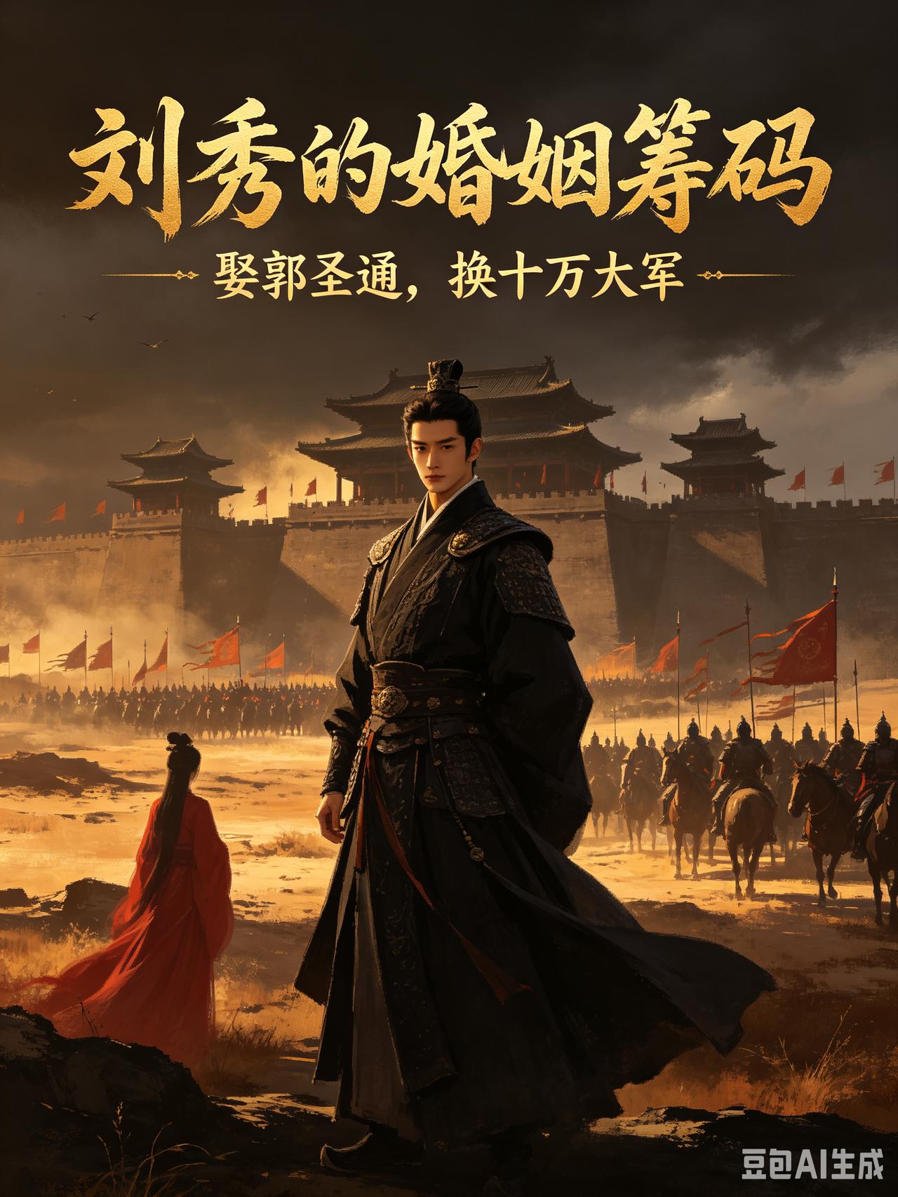 刘秀:     有时候为了目的需要牺牲婚姻的不止是女人。

公元24年，刘秀带上