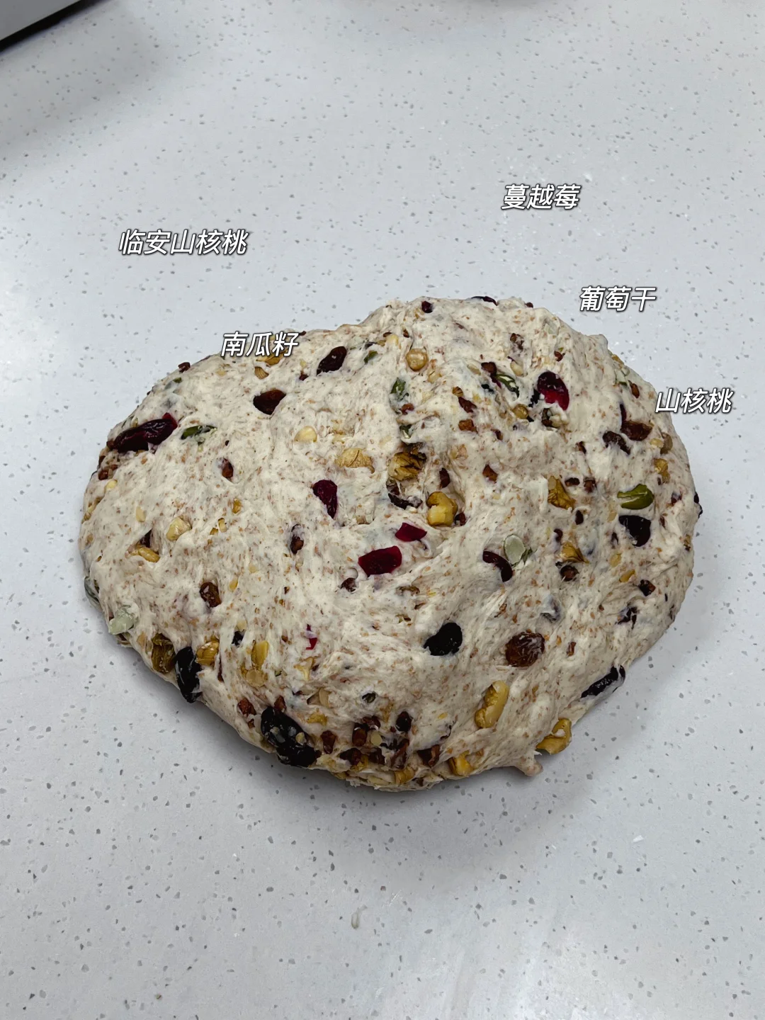 今日继续玩面粉｜无糖坚果欧包