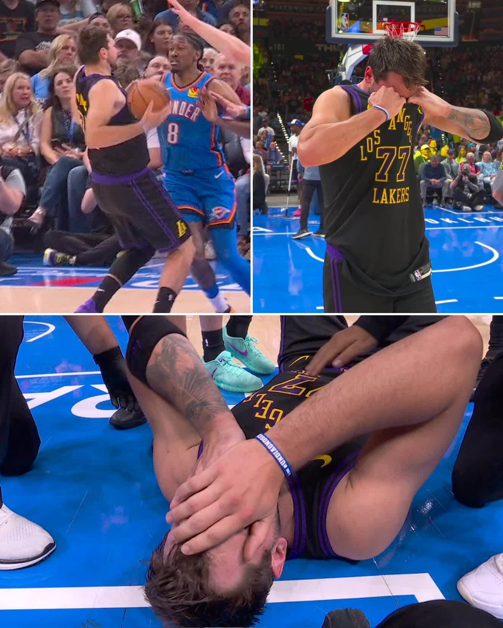 太残暴了！湖人43分惨败给雷霆……——里夫斯，15分4篮板1助攻——詹姆斯，13