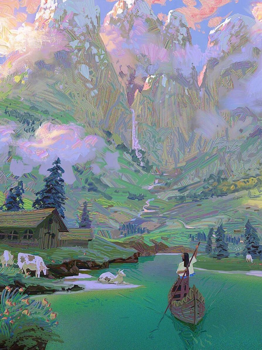 Kemane Bâ | 藏色+笔触仙人 